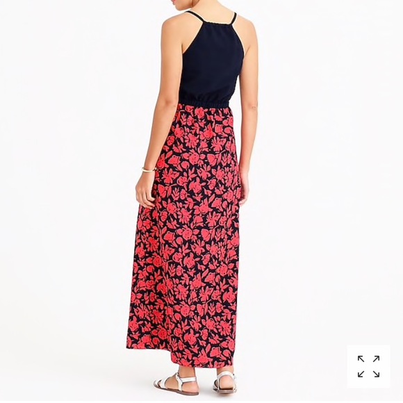 J Crew Factory maxi dress with printed skirt - Picture 5 of 7